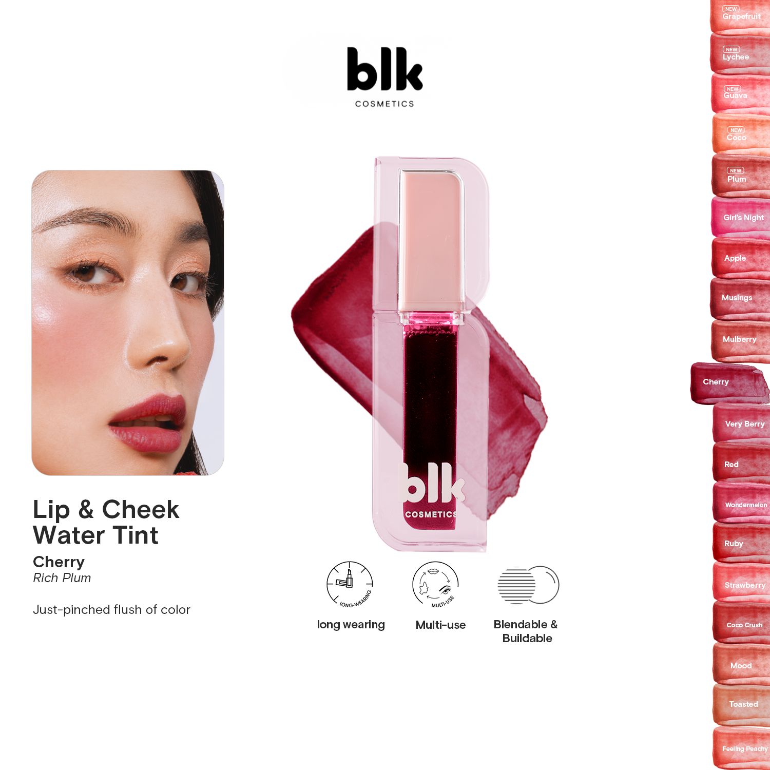 BLK Cosmetics Lip and Cheek Water Tint