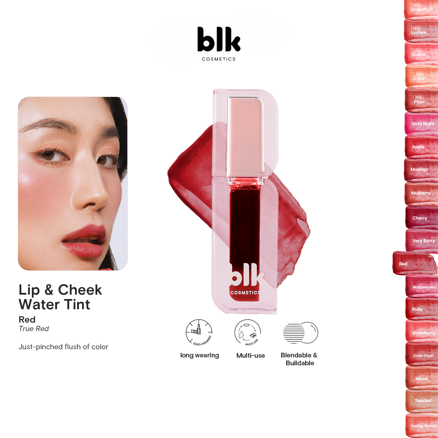 BLK Cosmetics Lip and Cheek Water Tint