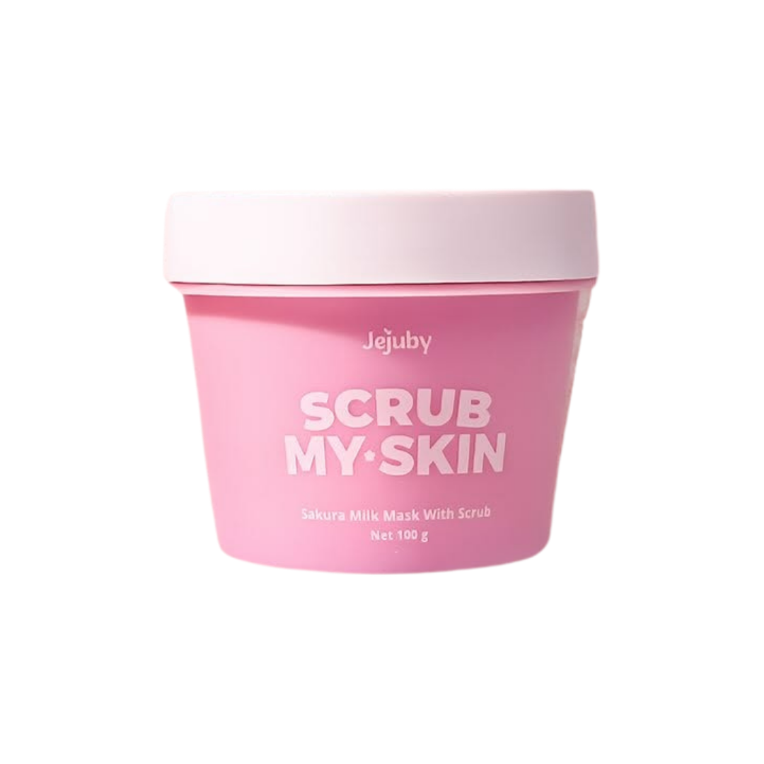 Jejuby Sakura Milk Mask with Scrub