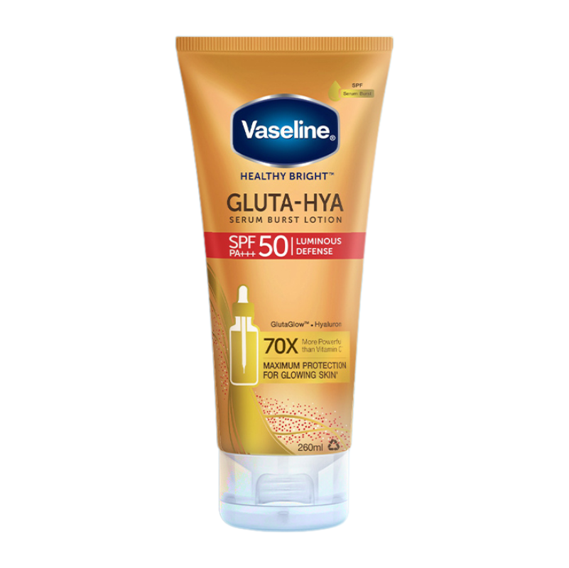 Vaseline Gluta-Hya Serum Burst Lotion SPF 50 PA+++ 260ml