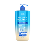 Luxe Organix Milk Gluta + Ceramide Gentle Bright Whitening Serum Perfume Infused Body Wash 1000g