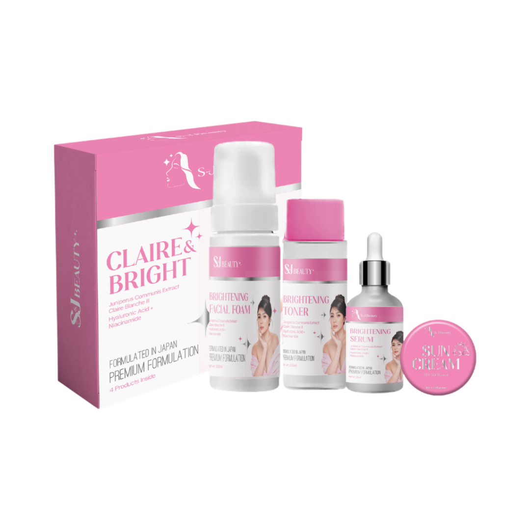 S and J Beauty Claire & Bright Set