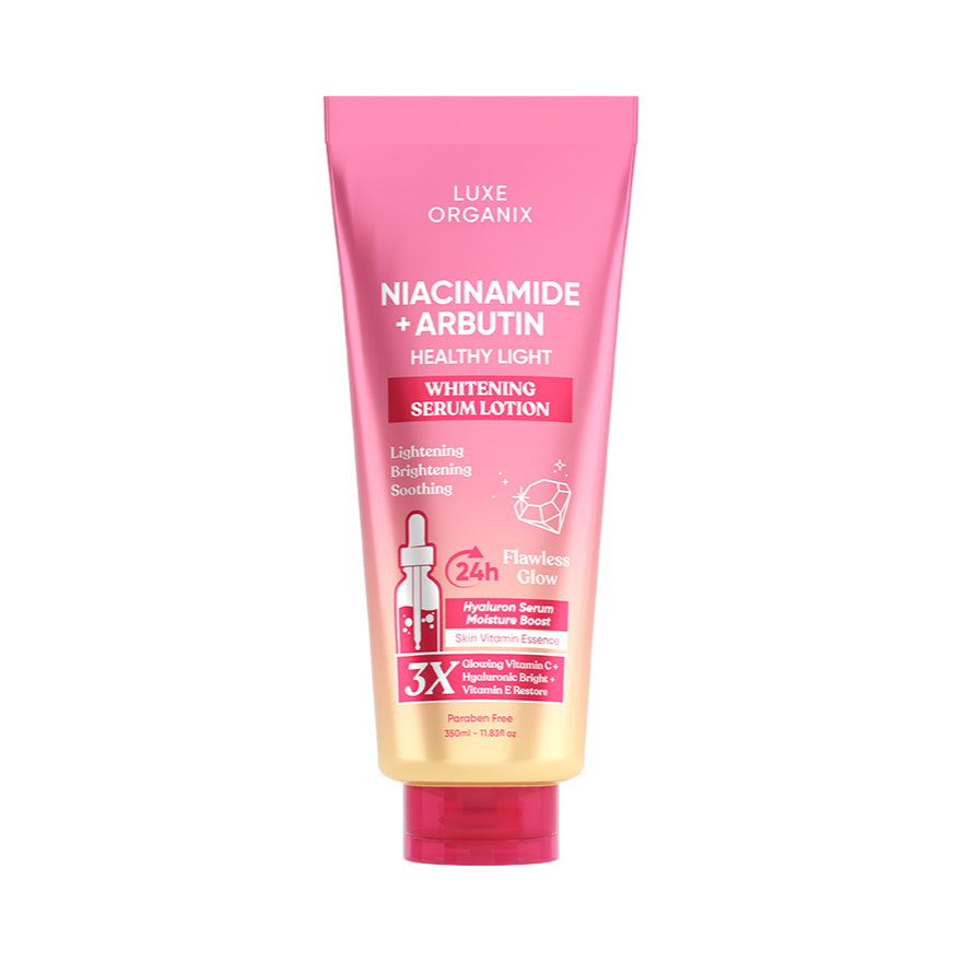 Luxe Organix Niacinamide + Alpha Arbutin Whitening Serum Lotion 350ml