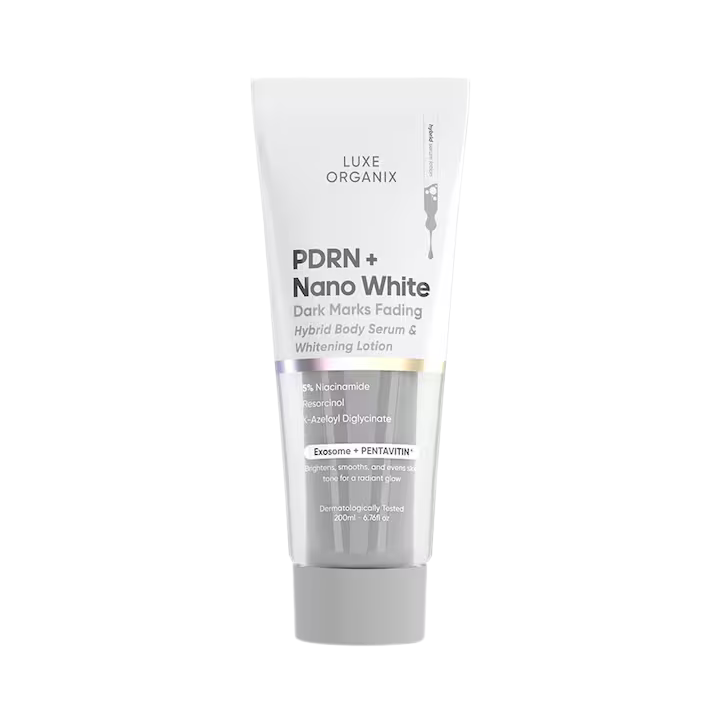 Luxe Organix PDRN + Nano White Dark Marks Fading Hybrid Body Serum & Whitening Lotion