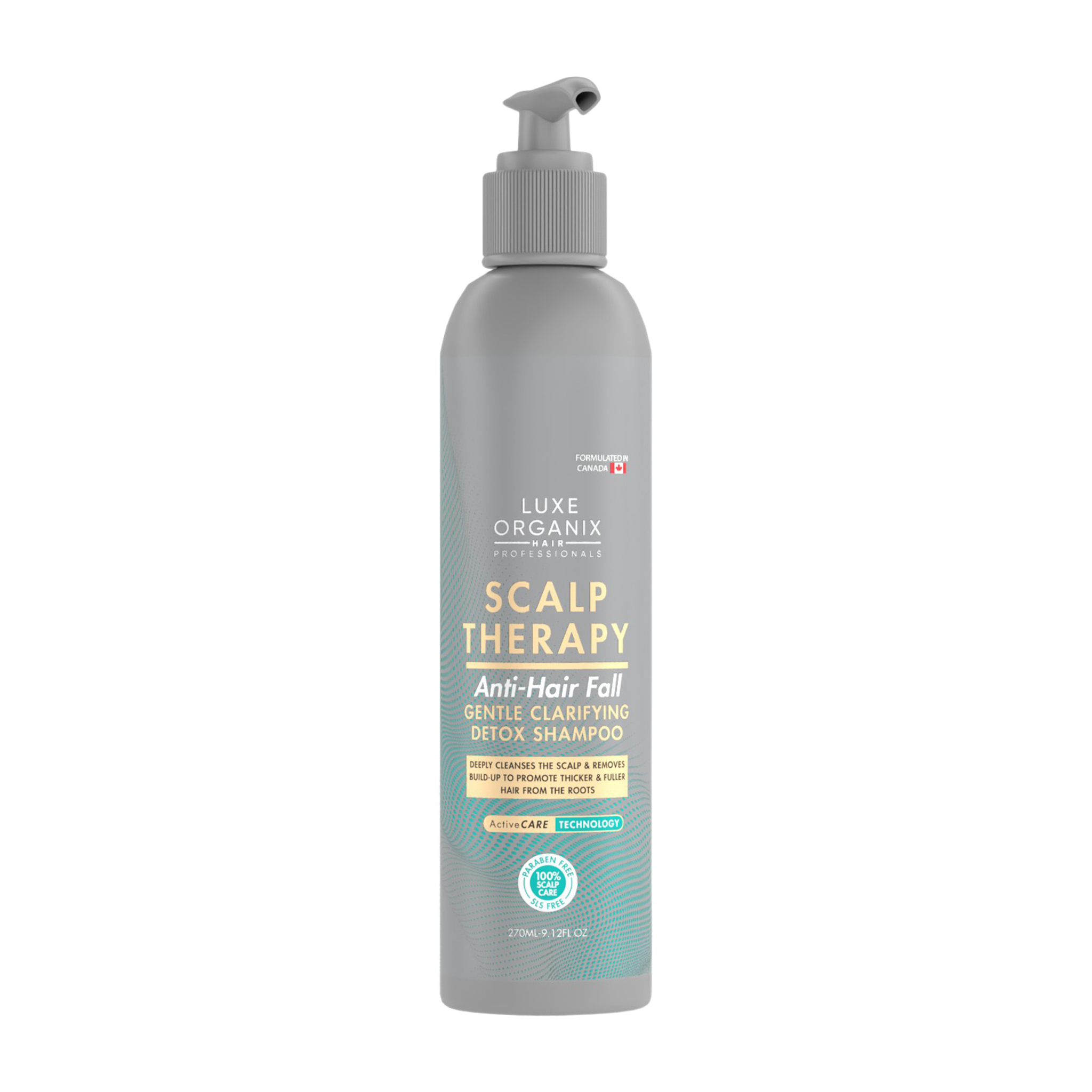 Luxe Organix Scalp Therapy Anti-Hair Fall Gentle Clarifying Detox Shampoo 270ml