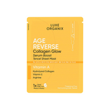 Luxe Organix Age Reverse Collagen Glow Serum Boost Sheet Mask 25ml