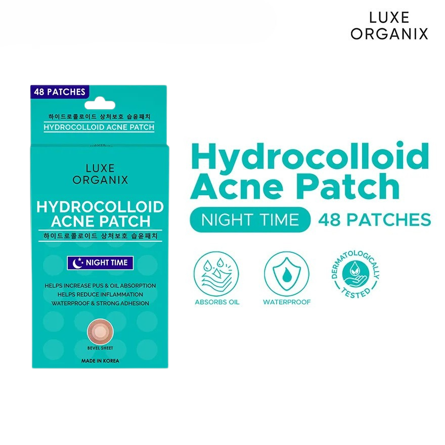 Luxe Organix Hydrocolloid Acne Patch Night Time 48s