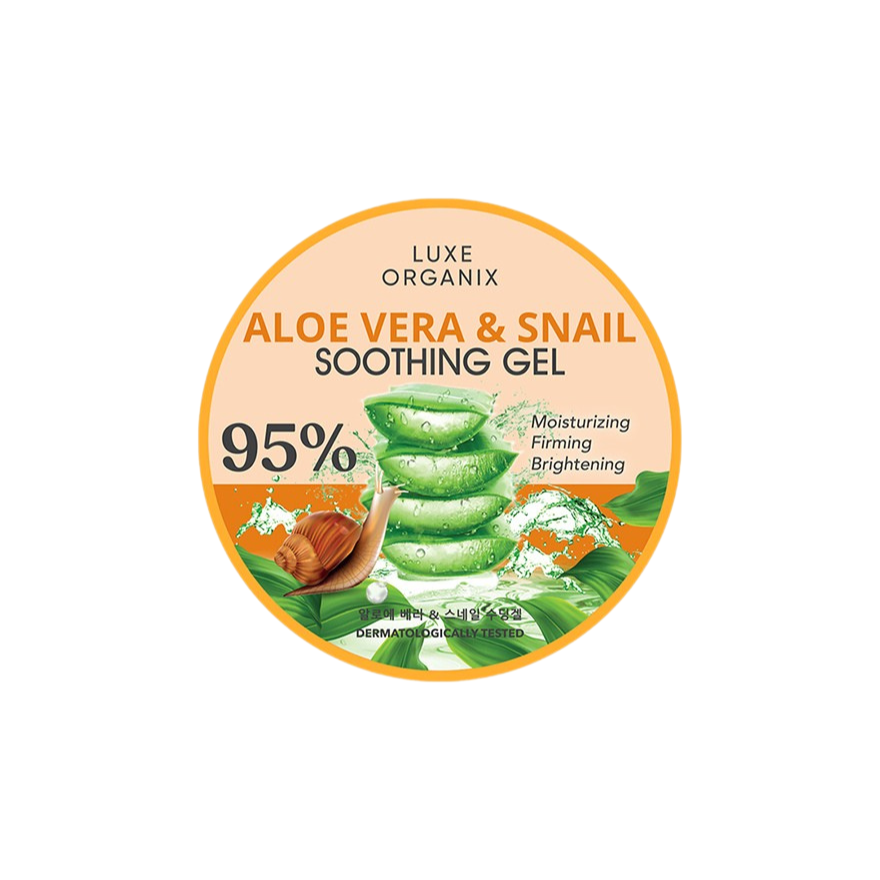 Luxe Organix Aloe Vera & Snail Soothing Gel 95% 300ml