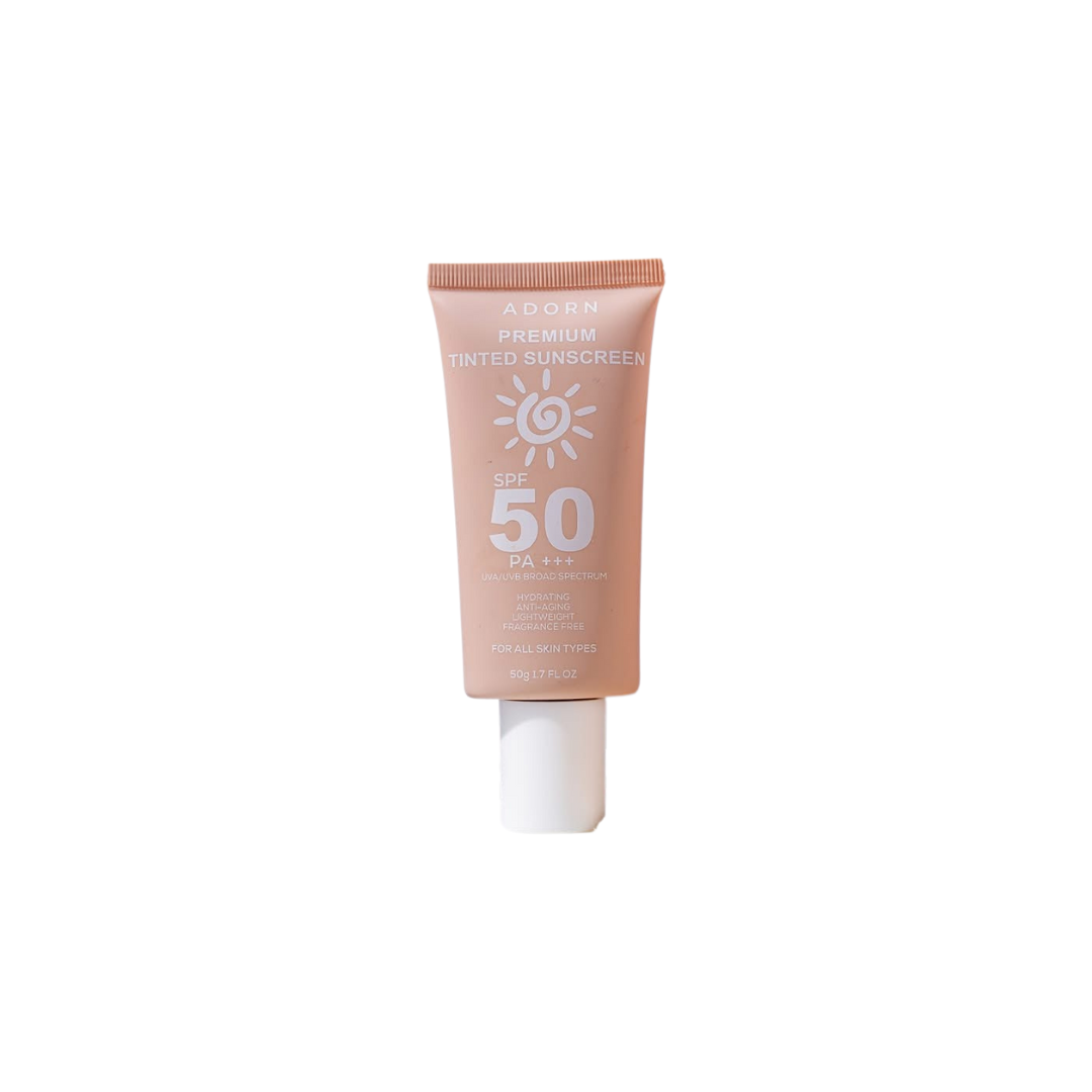 ADORN Premium Tinted Sunscreen SPF50 PA+++ (Temporary Packaging)