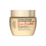 Luxe Organix Power STRAIGHT Black & White Caviar + Vit B5 Serum Concentrate Bond Softening & Smoothing Rejuvenating Hair Mask