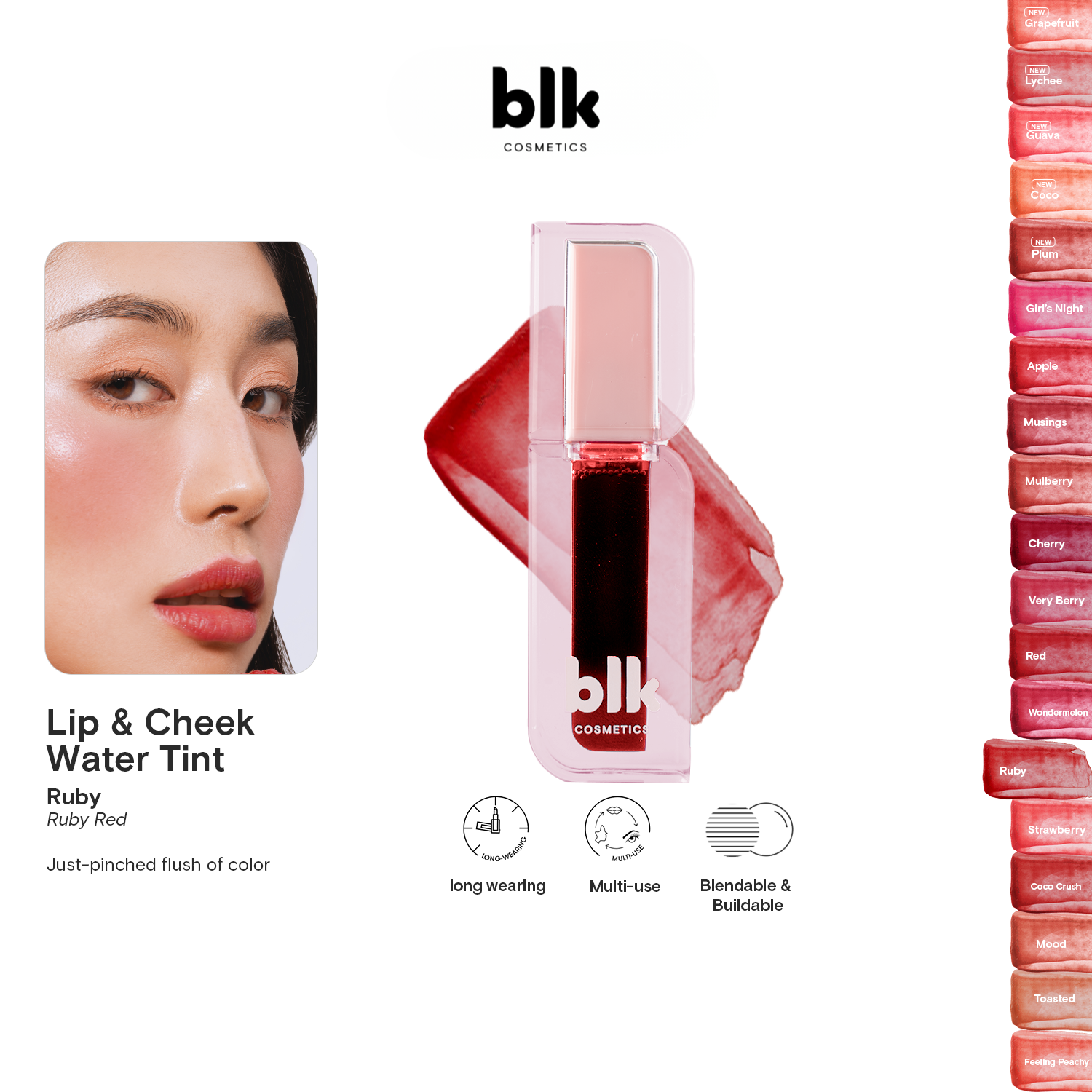 BLK Cosmetics Lip and Cheek Water Tint