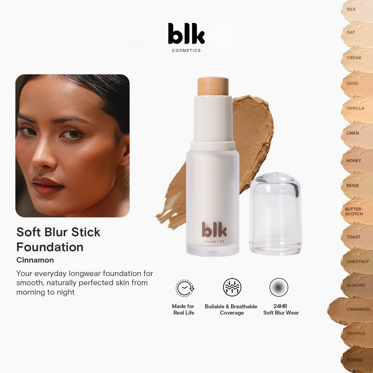 BLK Cosmetics Soft Blur Stick Foundation