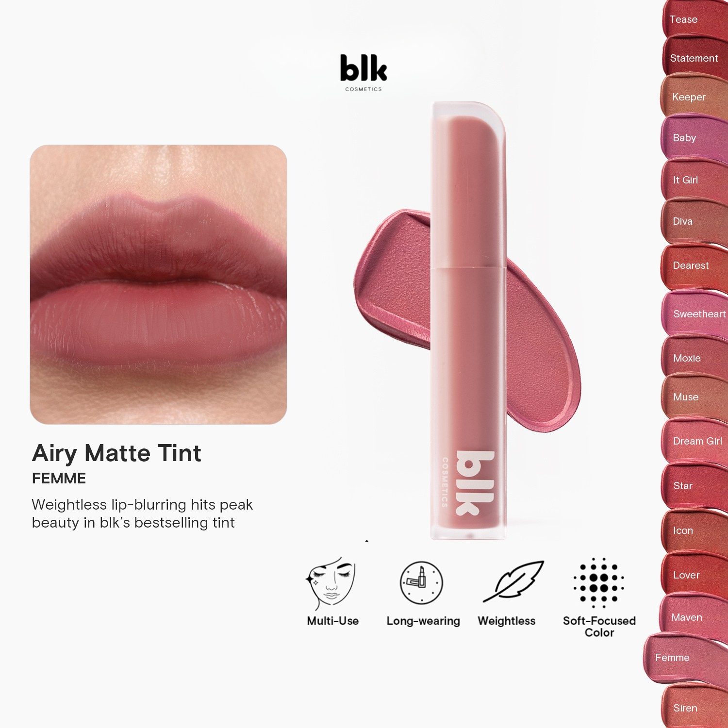 BLK Cosmetics Daydream Airy Matte Tint