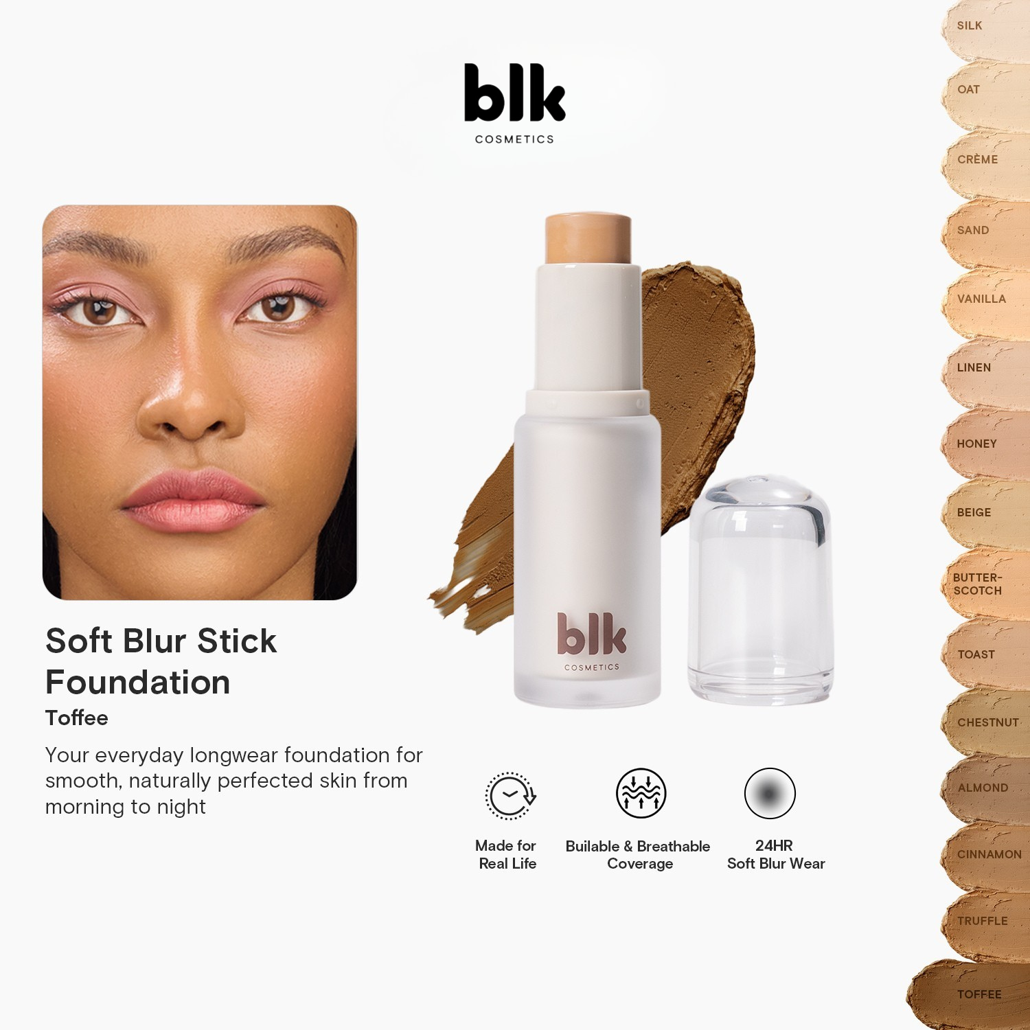BLK Cosmetics Soft Blur Stick Foundation