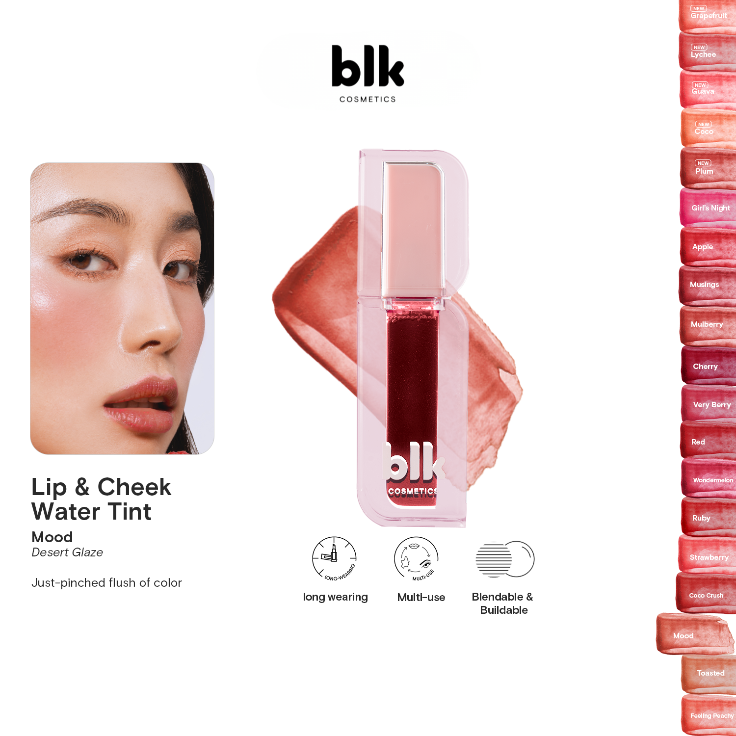 BLK Cosmetics Lip and Cheek Water Tint