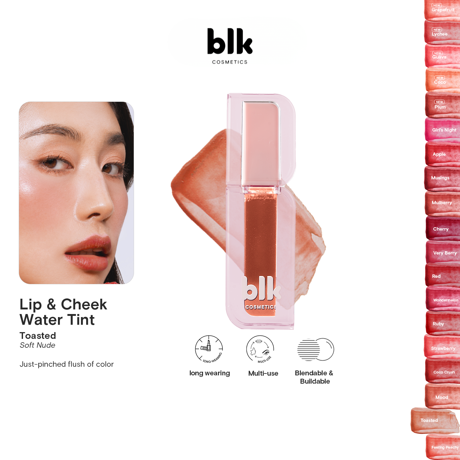 BLK Cosmetics Lip and Cheek Water Tint