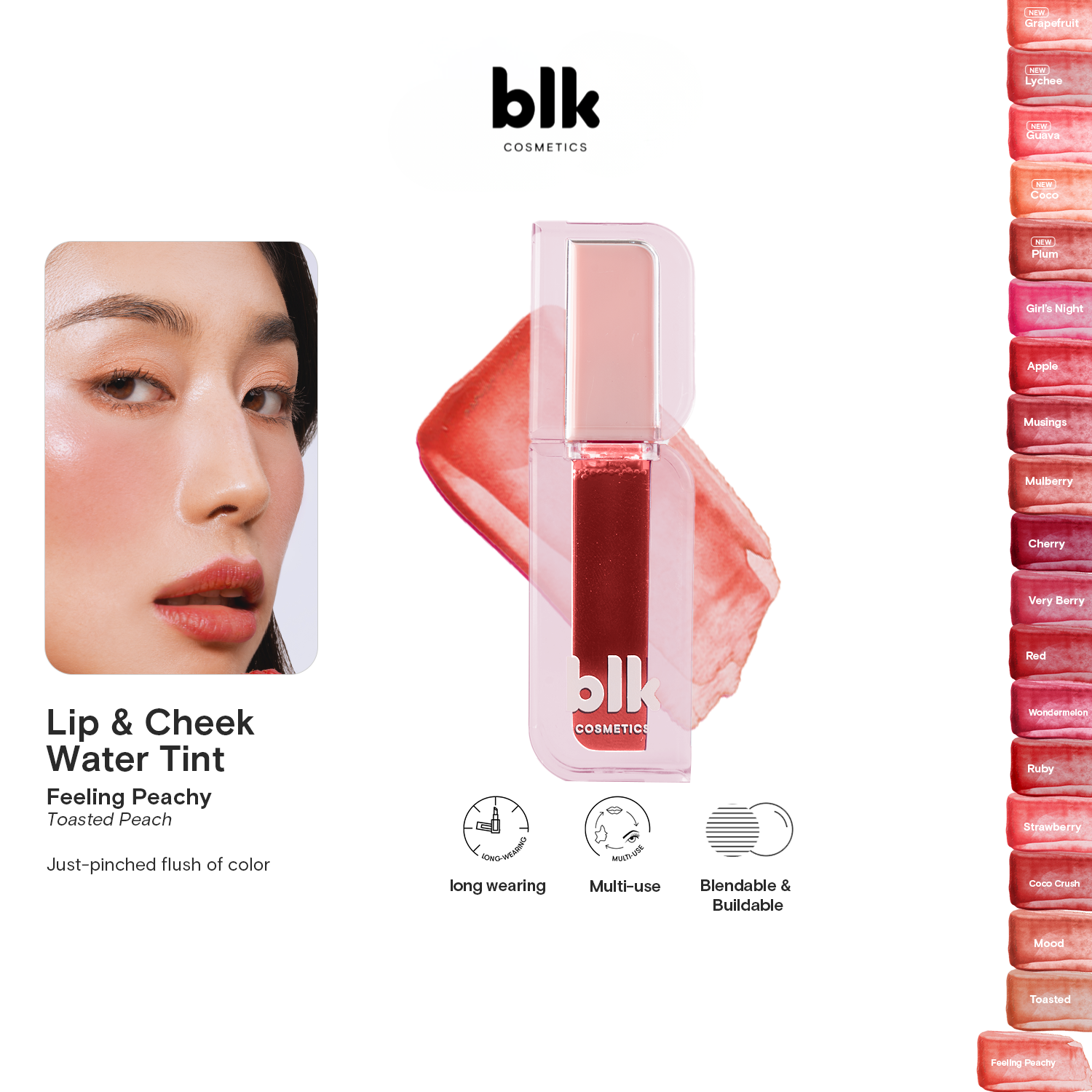 BLK Cosmetics Lip and Cheek Water Tint