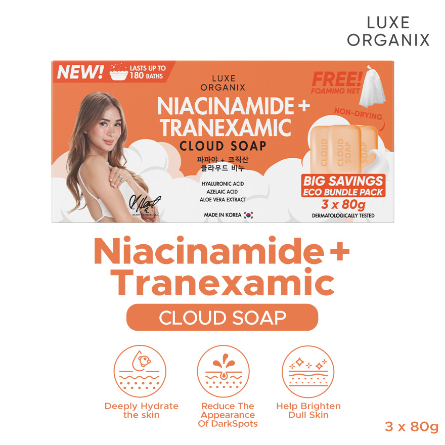Luxe Organix Niacinamide + Tranexamic Cloud Soap