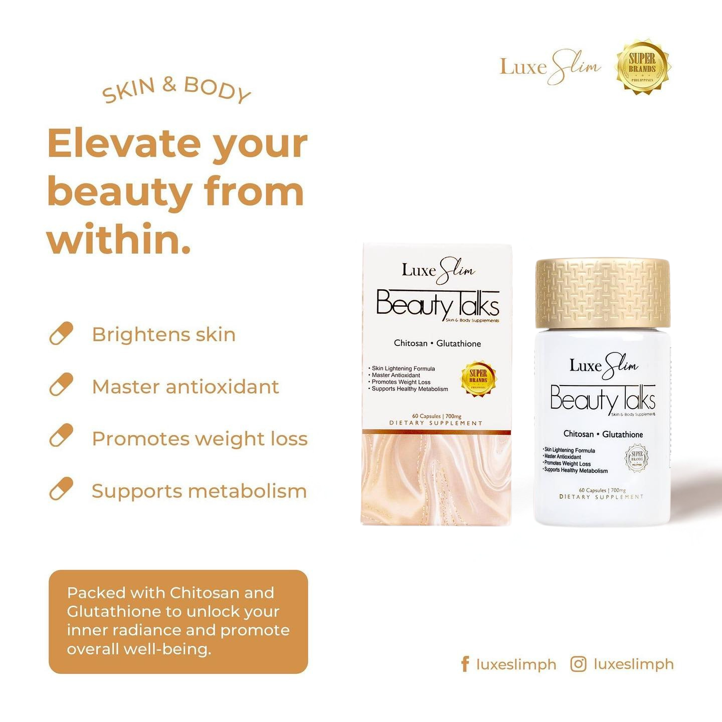 Luxe Skin Beauty Talks 60 capsules