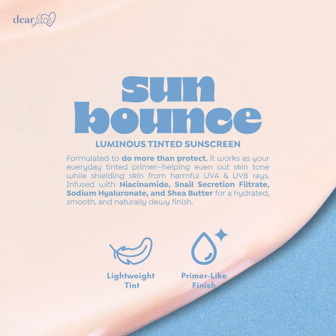 Dear Face Sun Bounce Luminous Tinted Sunscreen SPF50+ PA+++
