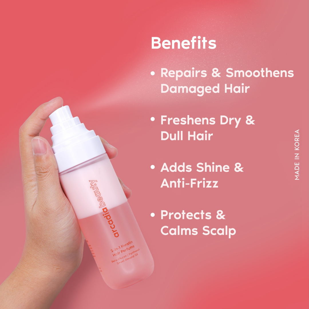 Arcadia Beauty 2-in-1 Keratin Hair Perfume Mist