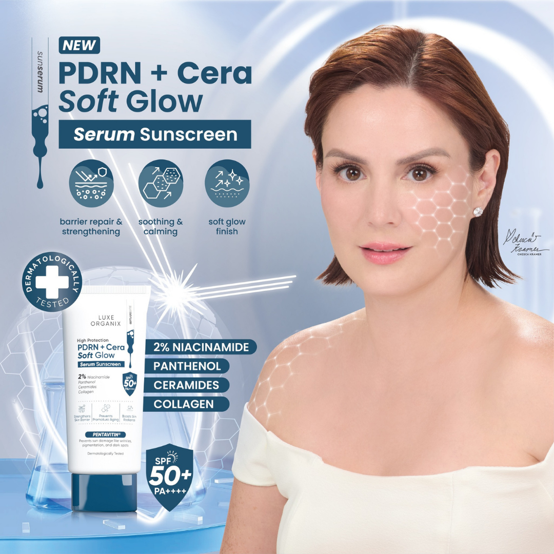 Luxe Organix PDRN + Cera Soft Glow Serum Sunscreen