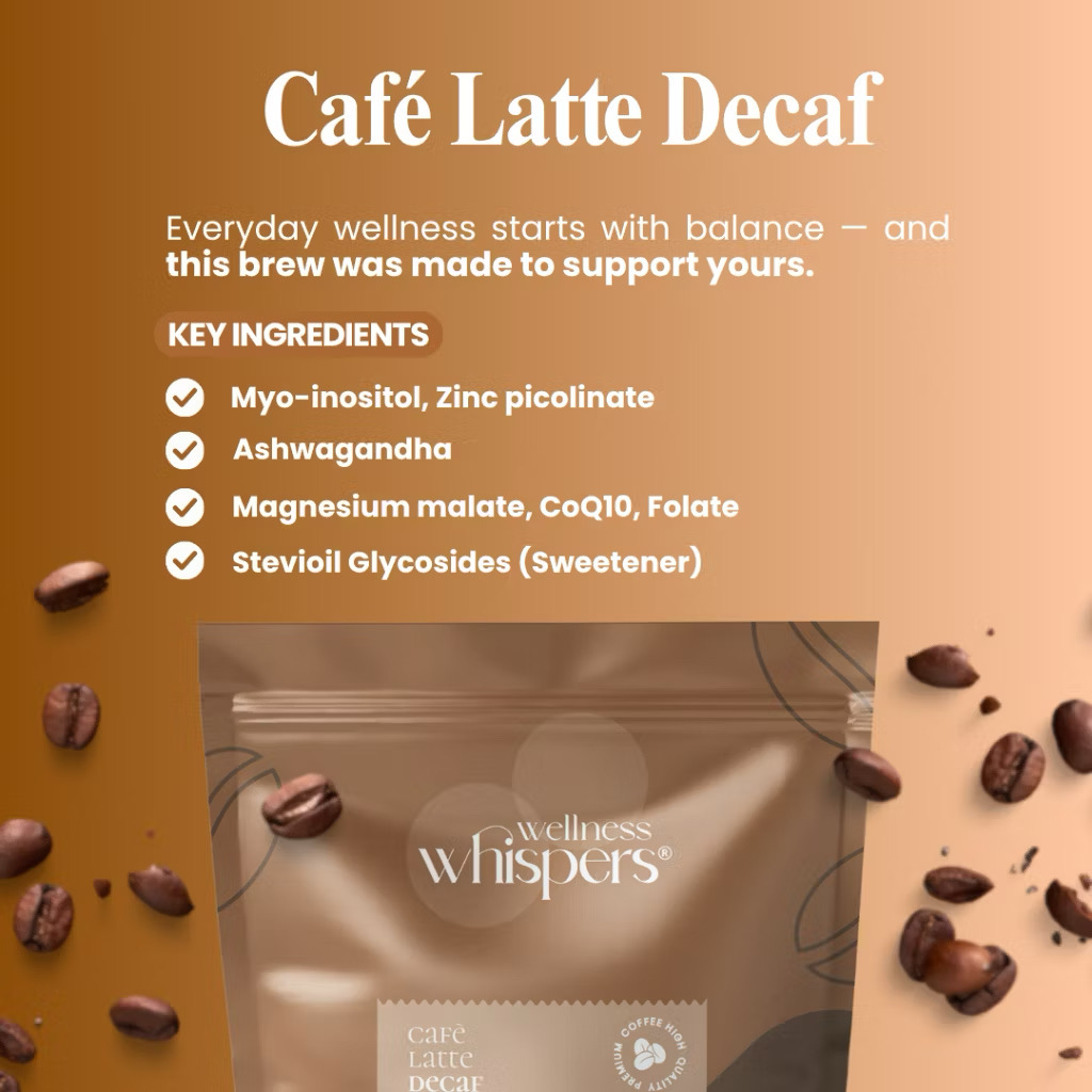 Wellness Whispers Café Latte Decaf