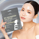 Luxe Organix Bio Niacinamide TXA Boost Dark Spot Correcting System Serum Treatment Hydrogel Mask