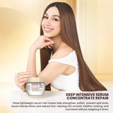 Luxe Organix Power RESTORE Collagen EGF + Peptides Serum Concentrate Reconstructing Hair Mask