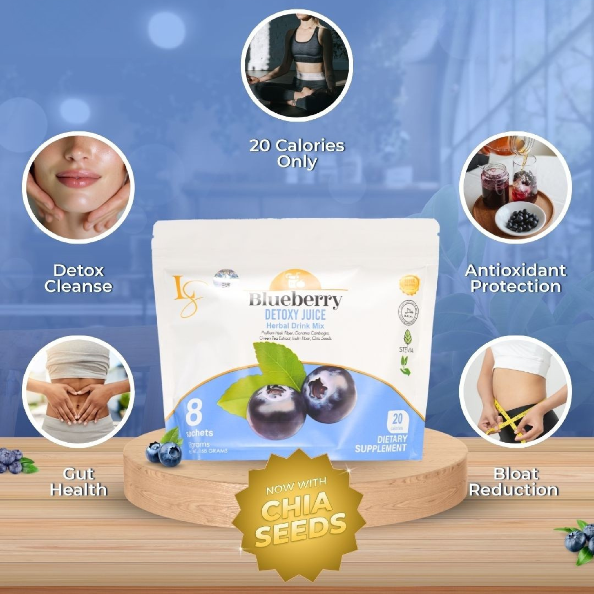 Luxe Slim Blueberry Detoxy Juice