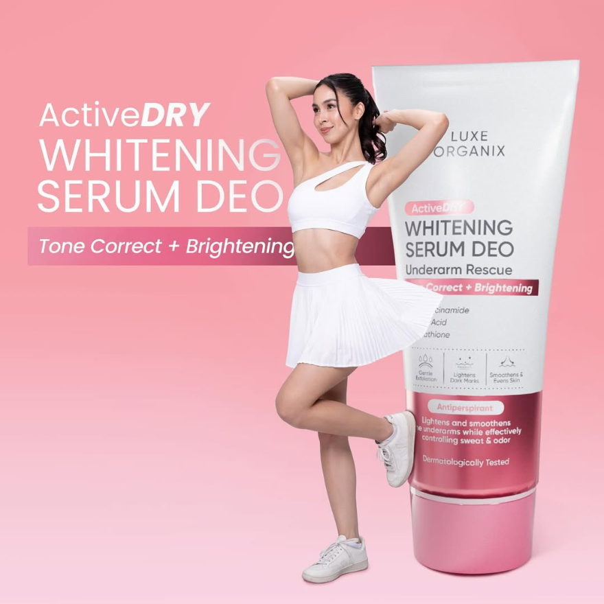 Luxe Organix ActiveDry Whitening Serum Deodorant Underarm Rescue