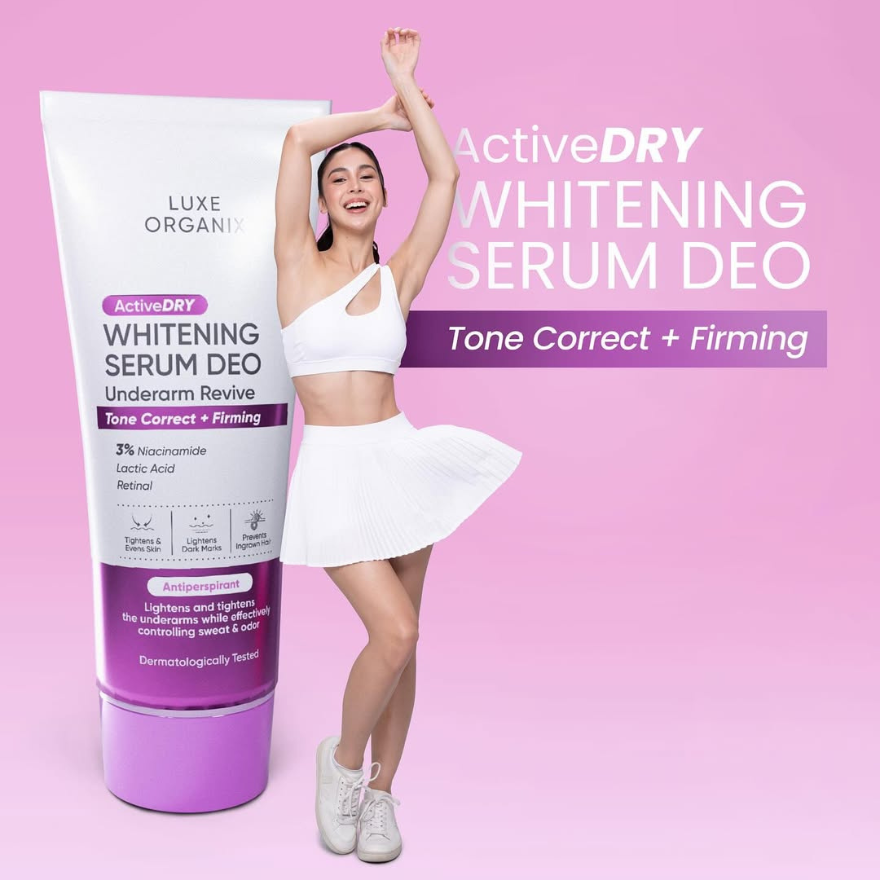 Luxe Organix ActiveDry Whitening Serum Deodorant Underarm Revive