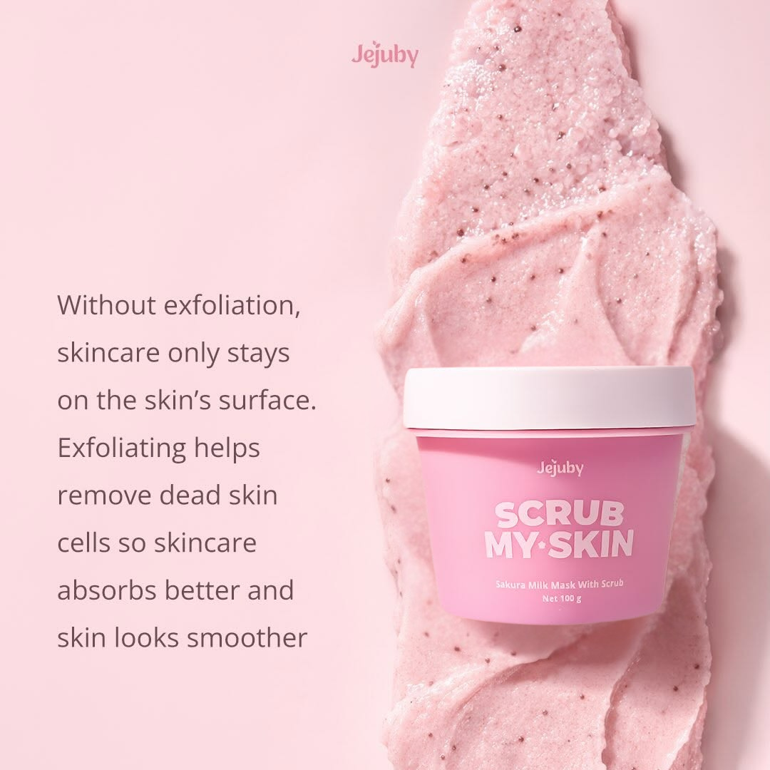 Jejuby Sakura Milk Mask with Scrub