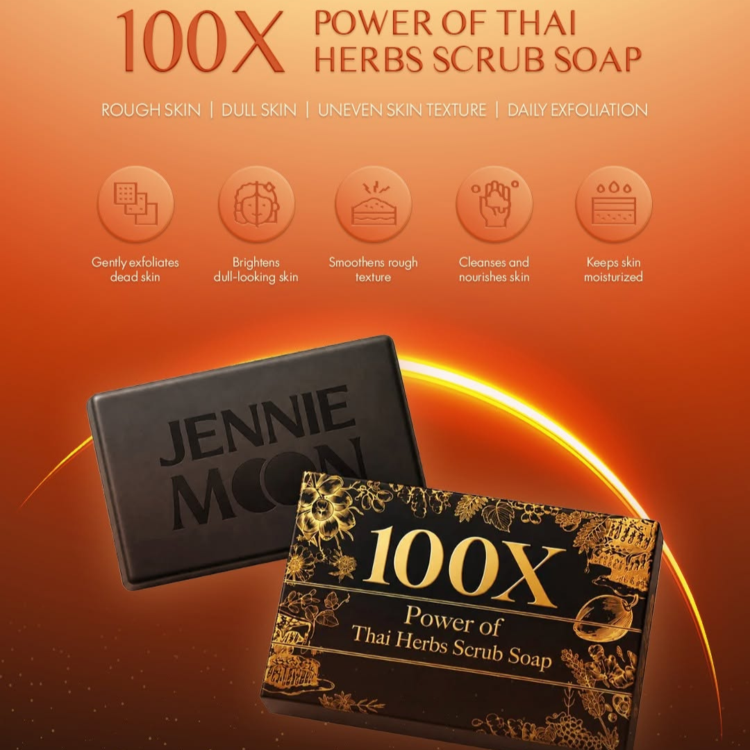 Jennie Moon 100X Power Of Thai Herbs Scrub Soap