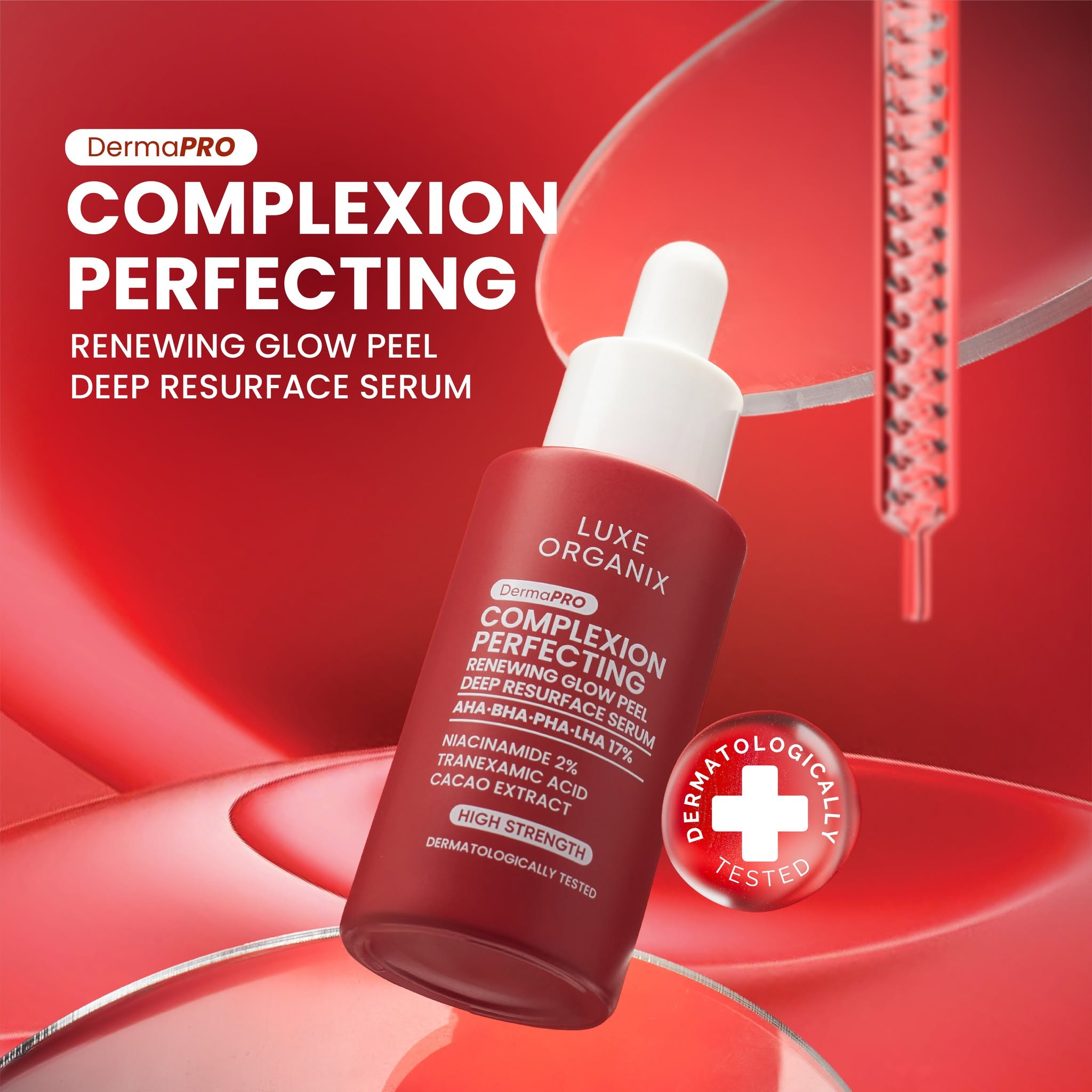Luxe Organix DermaPRO Complexion Perfecting Renewing Glow Peel Deep Resurface Serum