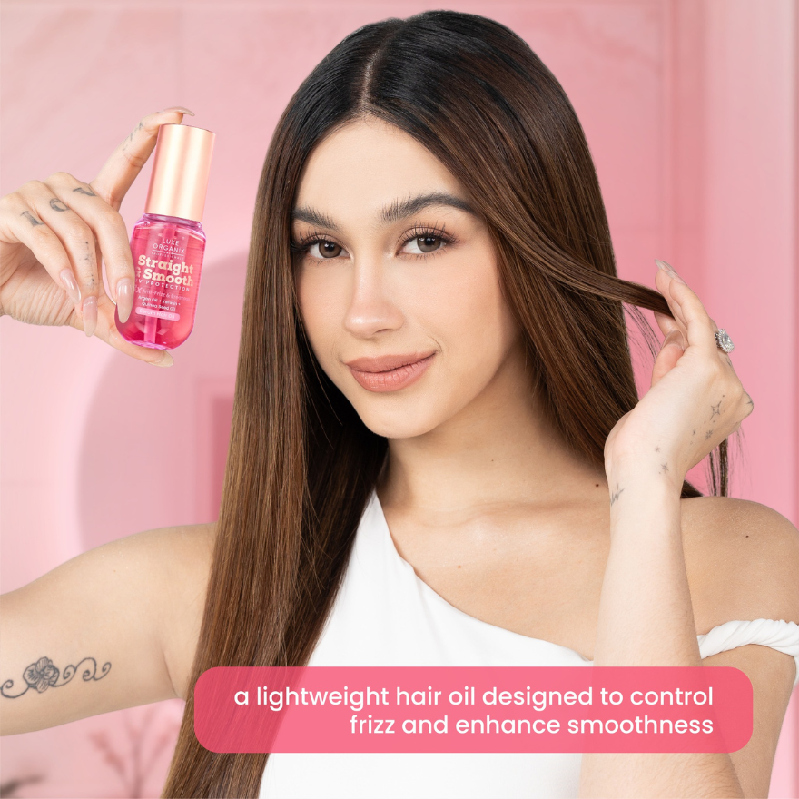 Luxe Organix Straight and Smooth 3X Anti-Frizz and Breakage Serum Hair Oil