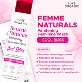 Luxe Organix Femme Naturals Whitening Feminine Wash Cool Bliss 120ml