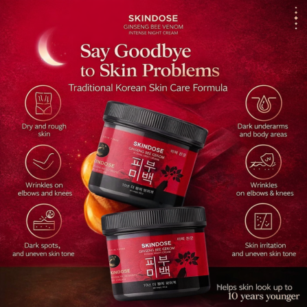 Skindose Ginseng Bee Venom Intense Night Cream