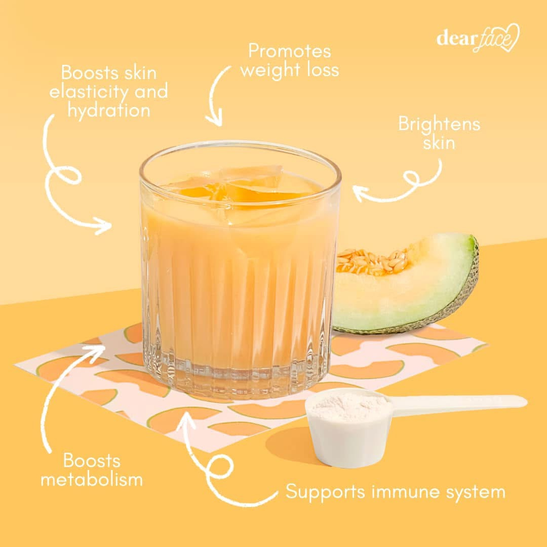 Dear Face Beauty Milk Melon Collagen Drink