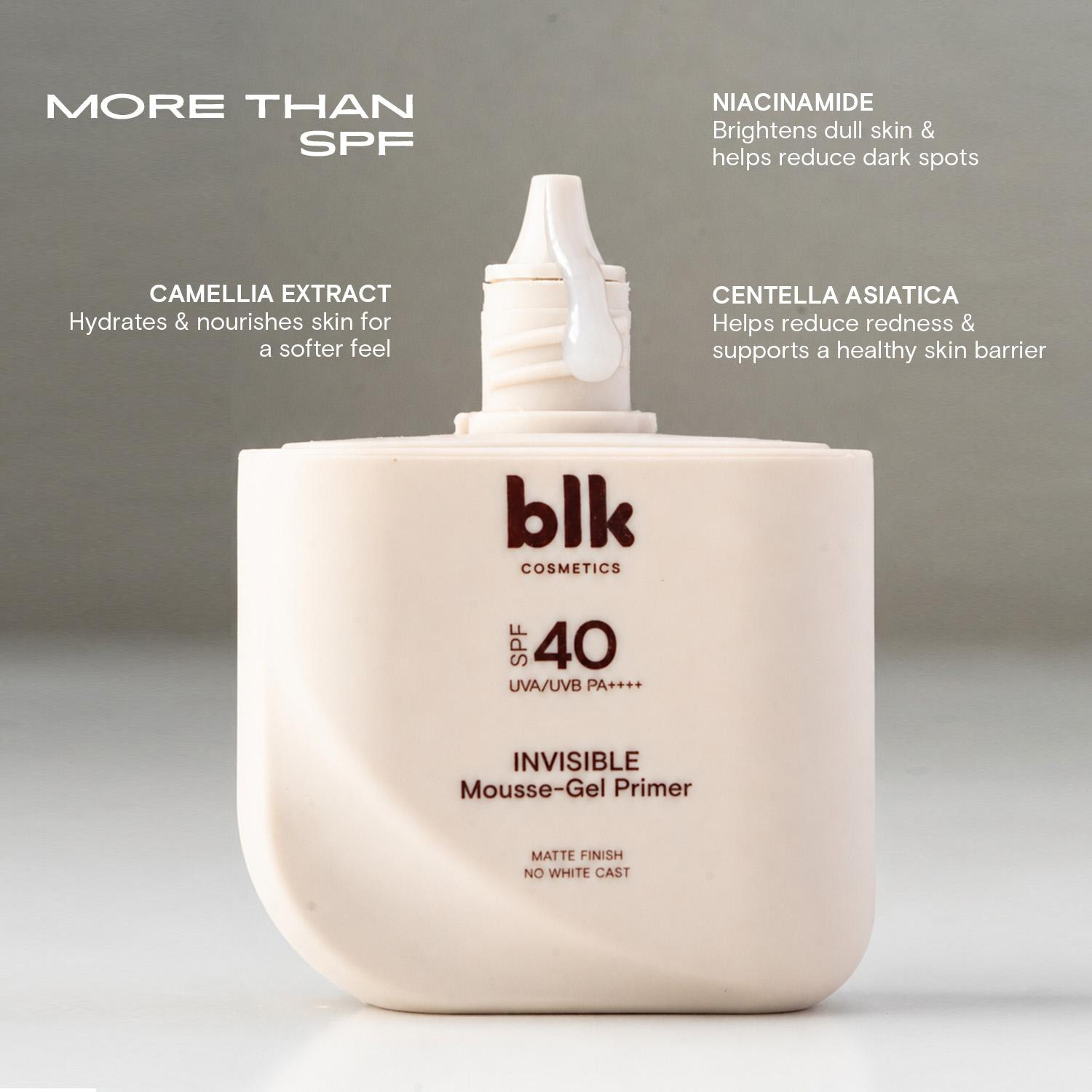 BLK Cosmetics Travels Invisible Mousse-Gel Primer SPF 40 (Sunscreen Primer)