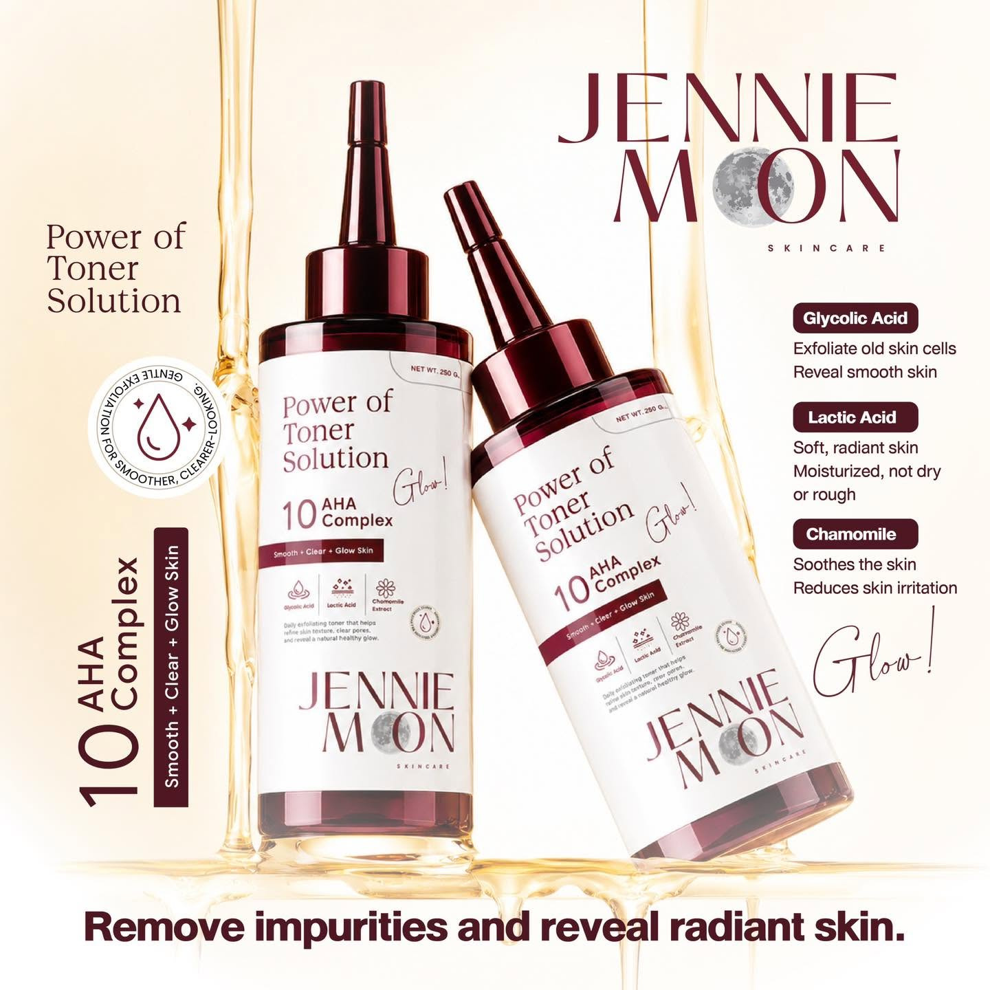 Jennie Moon Power of Toner Solution 10% AHA Complex