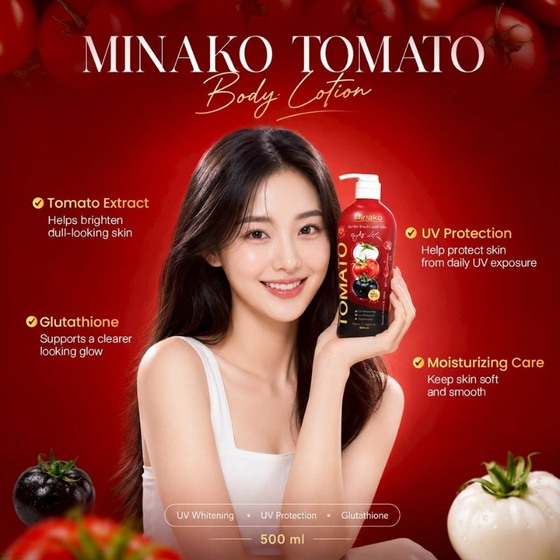 Minako Tomato Extract and Gluta Body Lotion