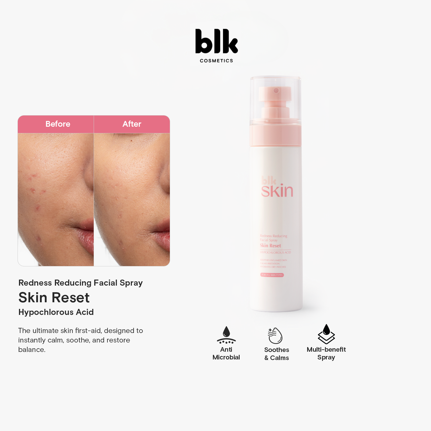 BLK Cosmetics Skin Brightening & Soothing Skin Reset