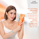 Luxe Organix Niacinamide + Tranexamic Acid Youthful Glow Whitening Serum Lotion SPF 50 PA++++ 200ml