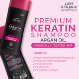 Luxe Organix Premium Keratin Argan Oil Shampoo 210ml