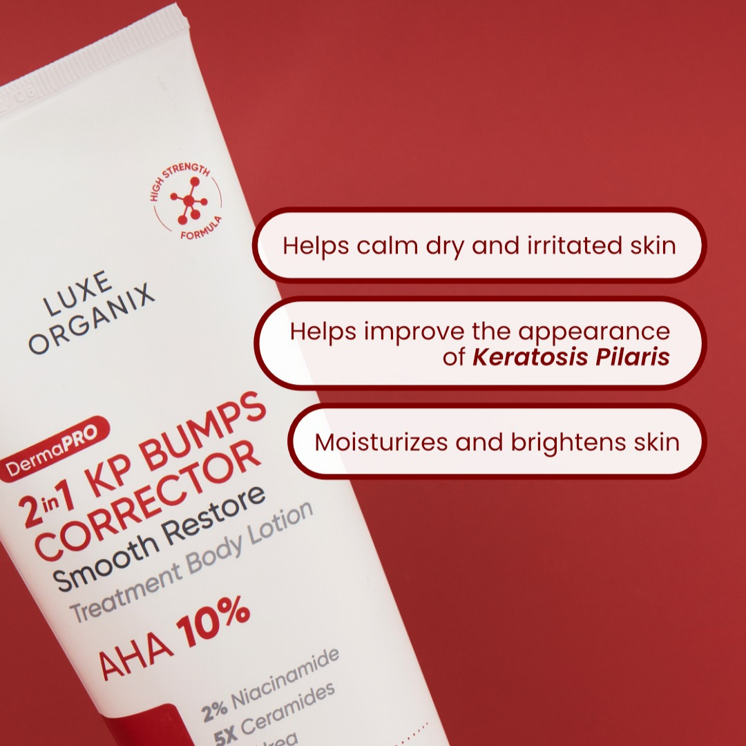 Luxe Organix DermaPRO 2in1 KP Bumps Corrector Smooth Restore Treatment Body Lotion