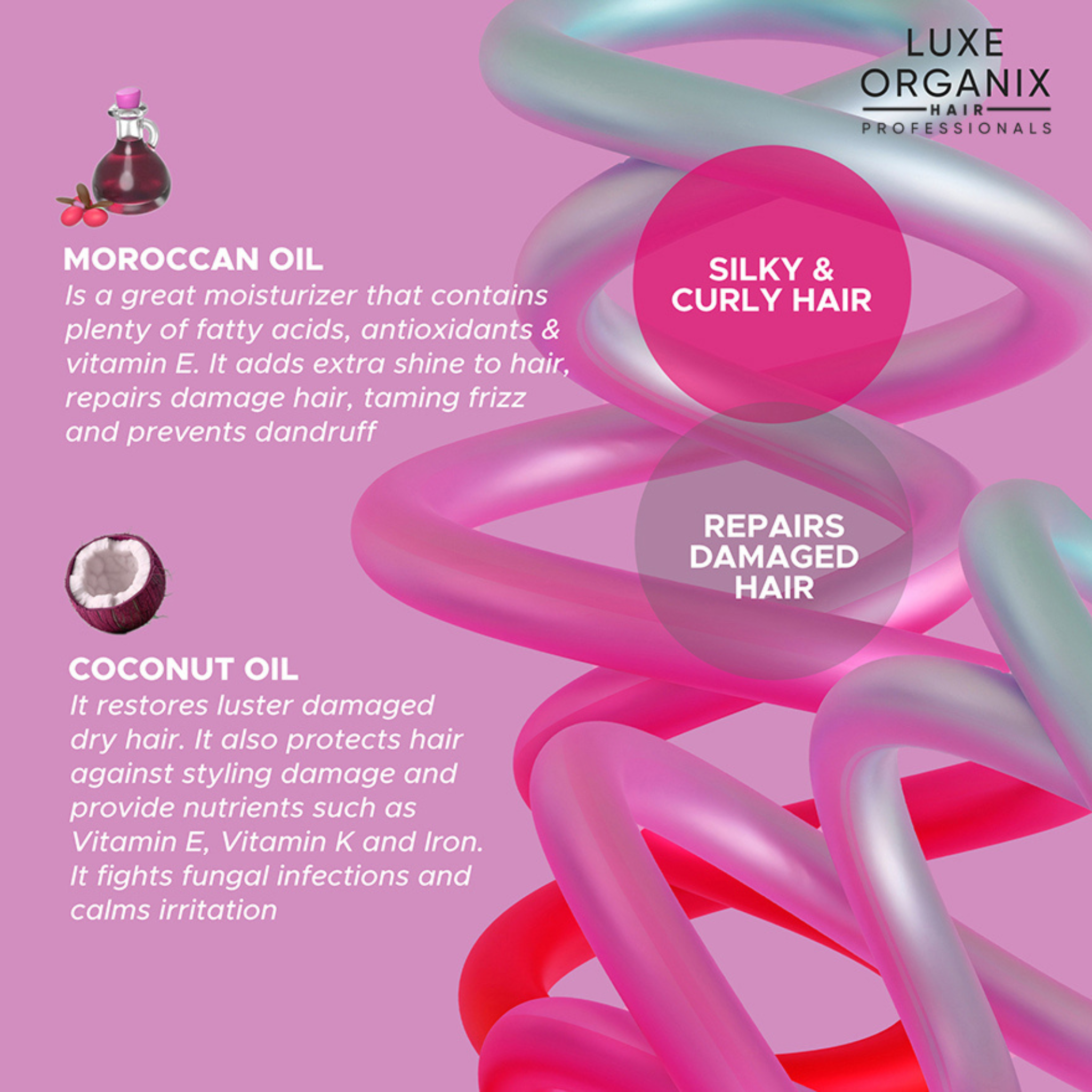 Luxe Organix Premium Keratin Curl & Define Essence 250ml
