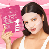Luxe Organix Bio Collagen PDRN Boost Advance Renewal Complex Serum Treatment Hydrogel Mask