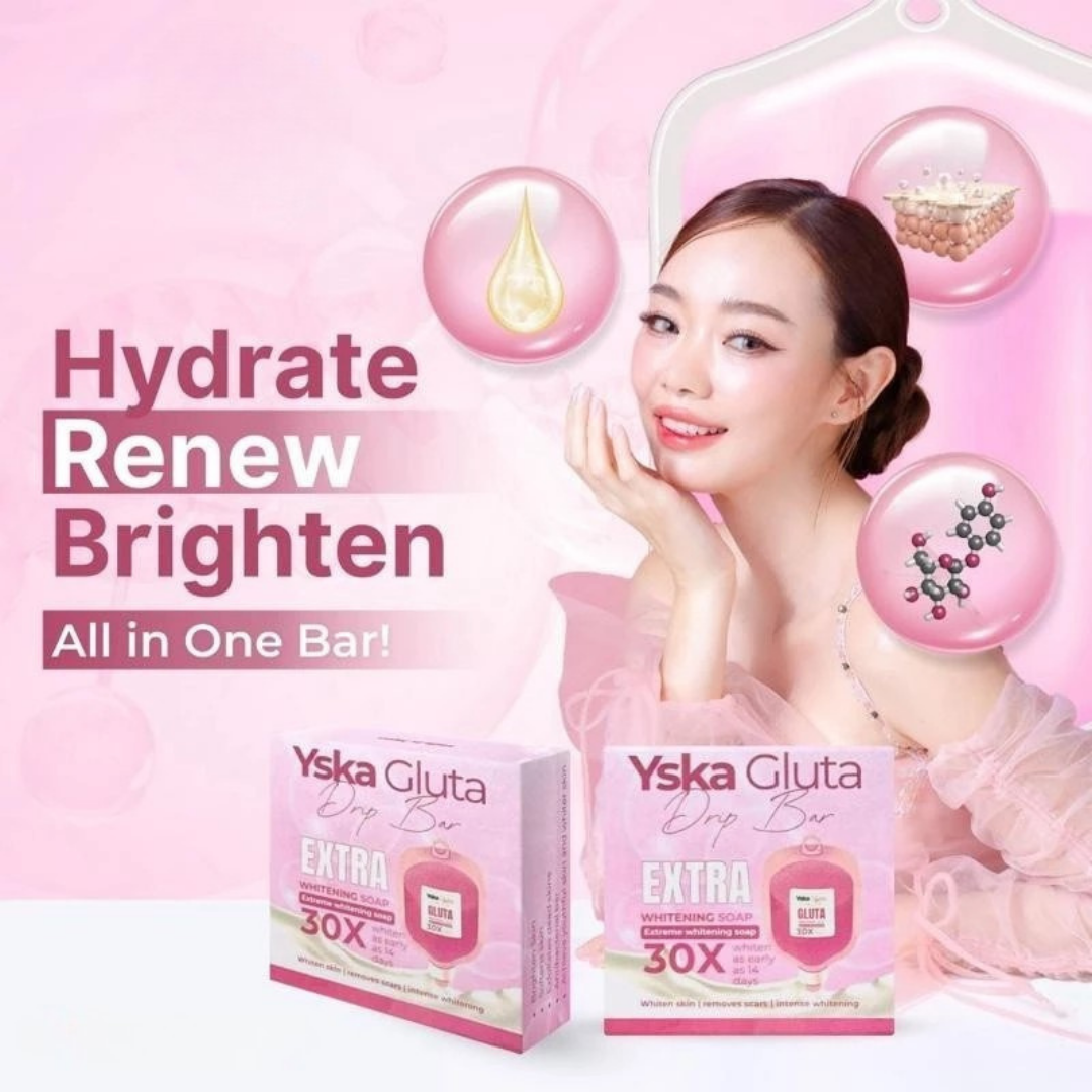 Yska Gluta Drip Bar 30X Extra Whitening Soap