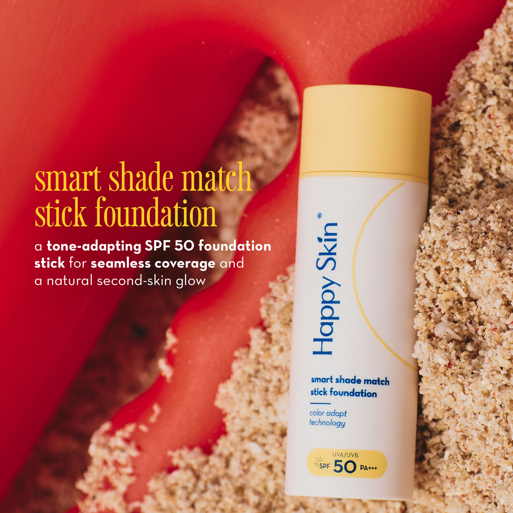 Happy Skin Smart Shade Match Stick Foundation SPF 50 PA+++